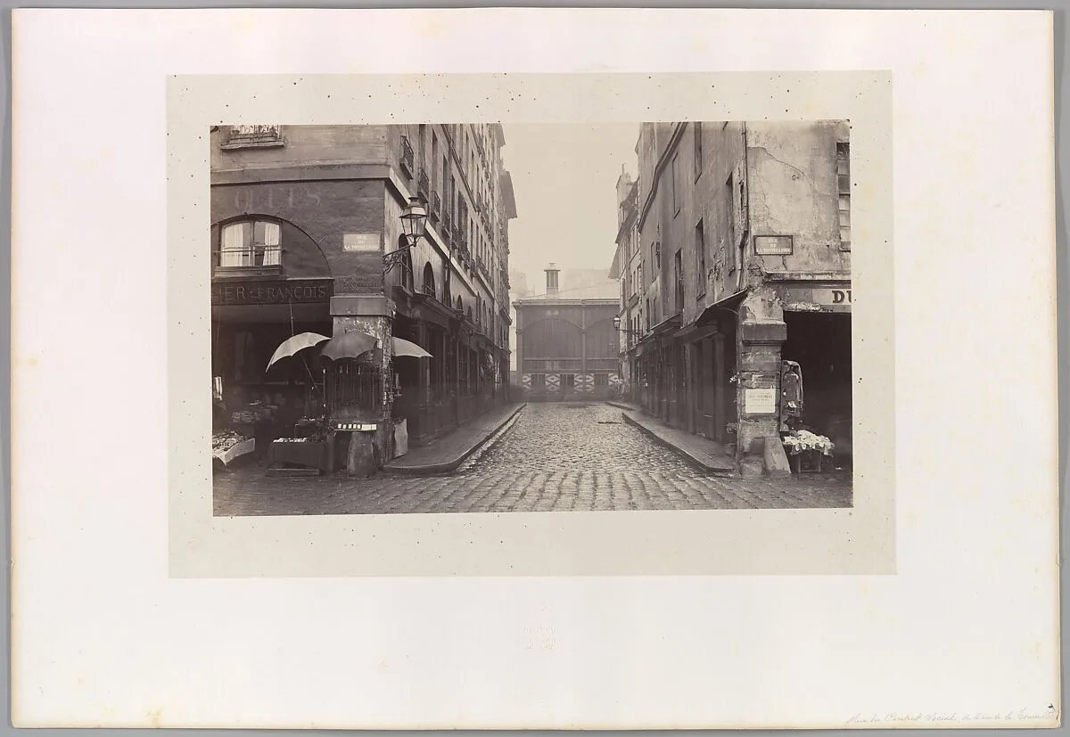 Rue du Contrat-Social, de la rue de la Tonnellerie — Charles Marville