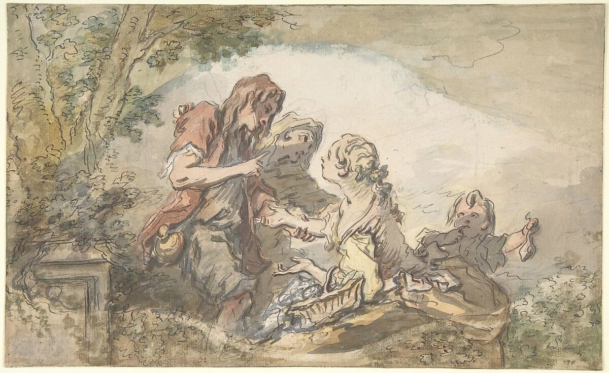 The Fortune Teller — François Boucher|Jean Honoré Fragonard