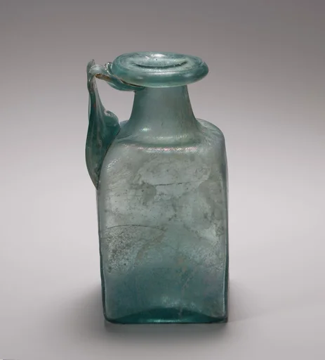 Glass square bottle
