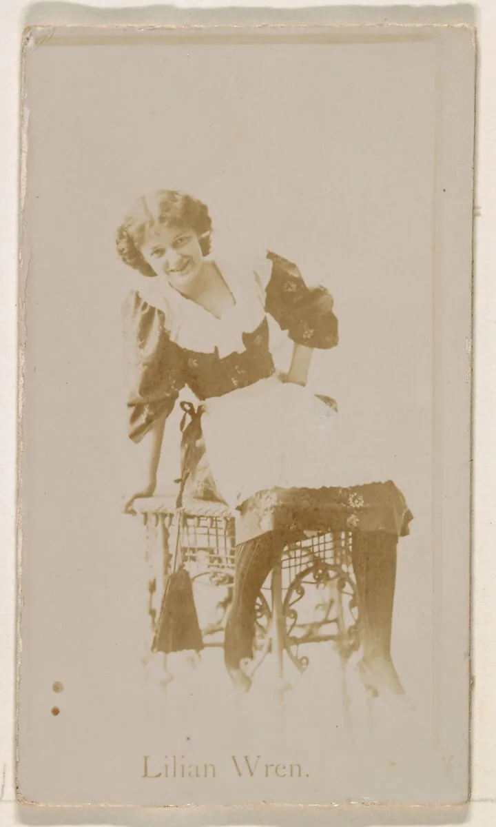Lilian Wren, from the Actresses series (N245) issued by Kinney Brothers to promote Sweet Caporal Cigarettes — Kinney Brothers Tobacco Company