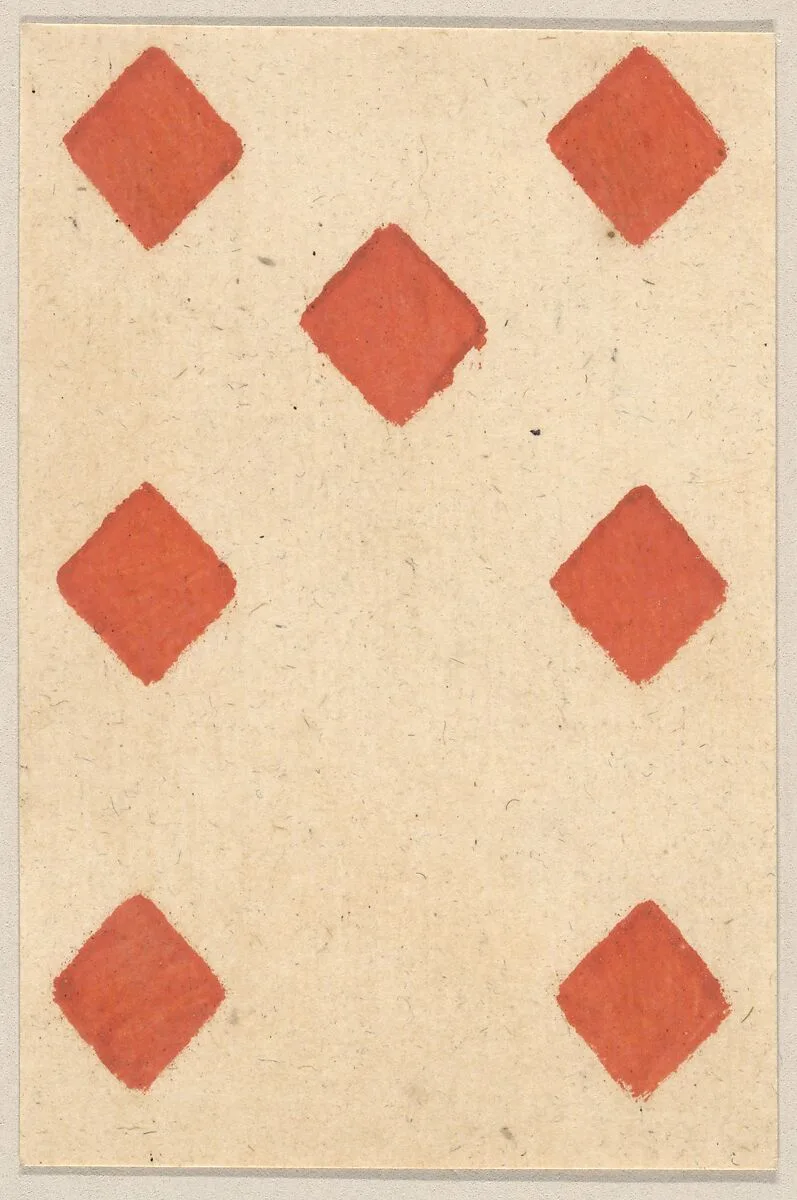 Seven of Diamonds, from a Set of Piquet Cards — Claude Fayolle