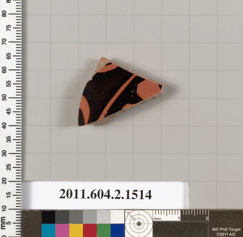 Terracotta fragment of a skyphos (deep drinking cup) — Unknown