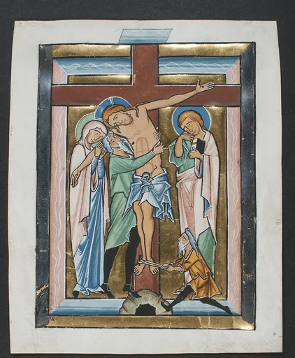 Manuscript Leaf with the Deposition, from a Psalter