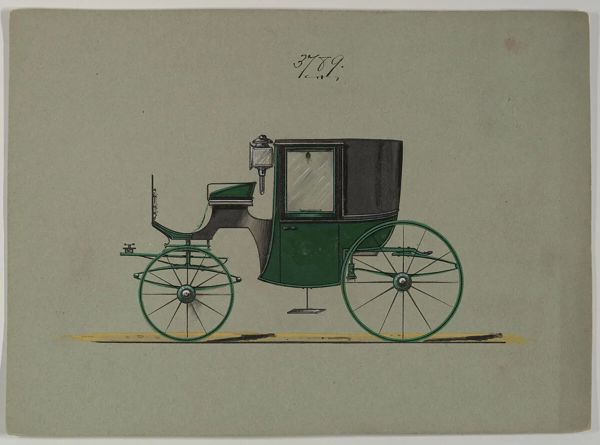 Design for Brougham, no. 3789 — Brewster & Co.