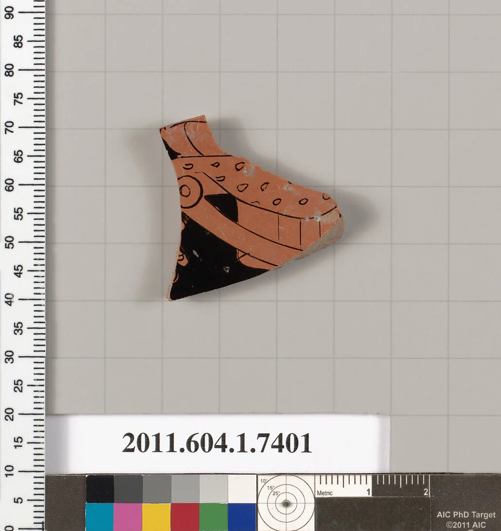 Terracotta fragment of a kylix (drinking cup) — Unknown