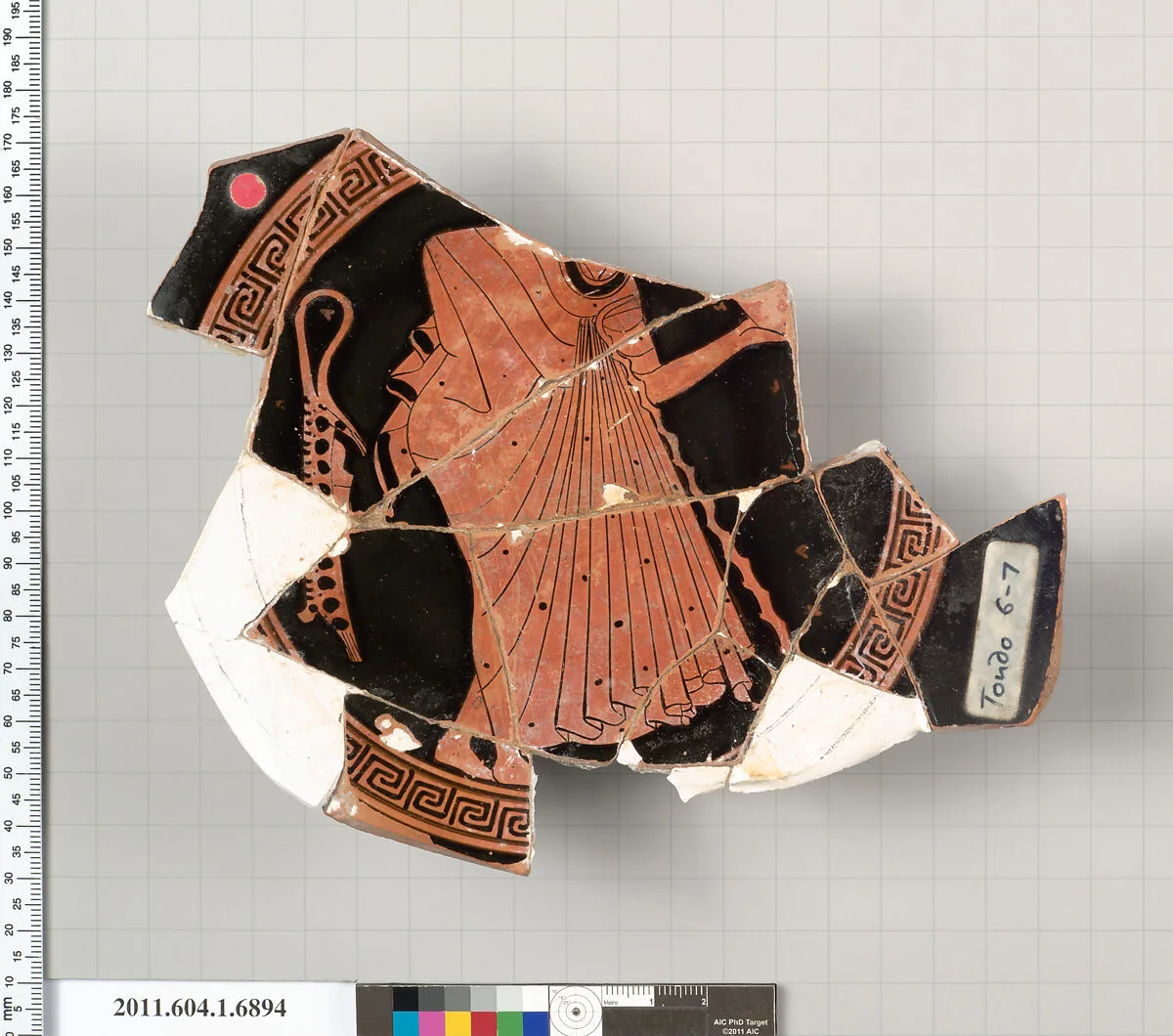 Terracotta fragment of a kylix (drinking cup) — Brygos Painter