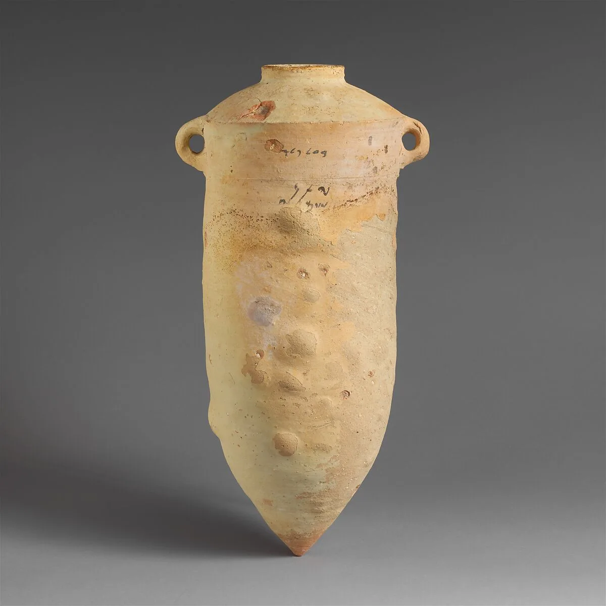 Terracotta amphora with Phoenician inscription — Unknown