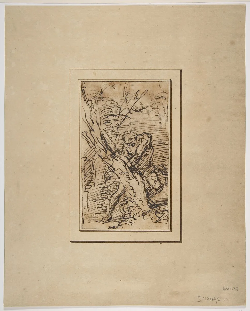 Milo of Crotona — Salvator Rosa