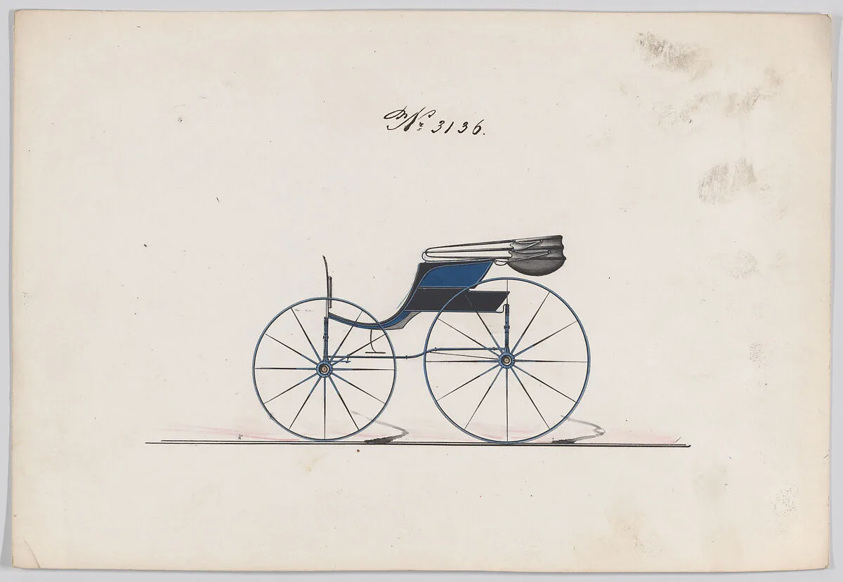 Design for Pony Phaeton, no. 3136 — Brewster & Co.