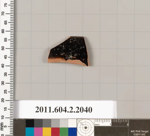 Terracotta rim fragment of a skyphos (deep drinking cup)