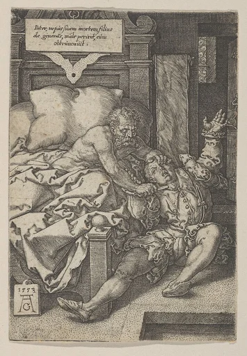 Judge Herkinbald (Archambauld) Stabbing his Nephew