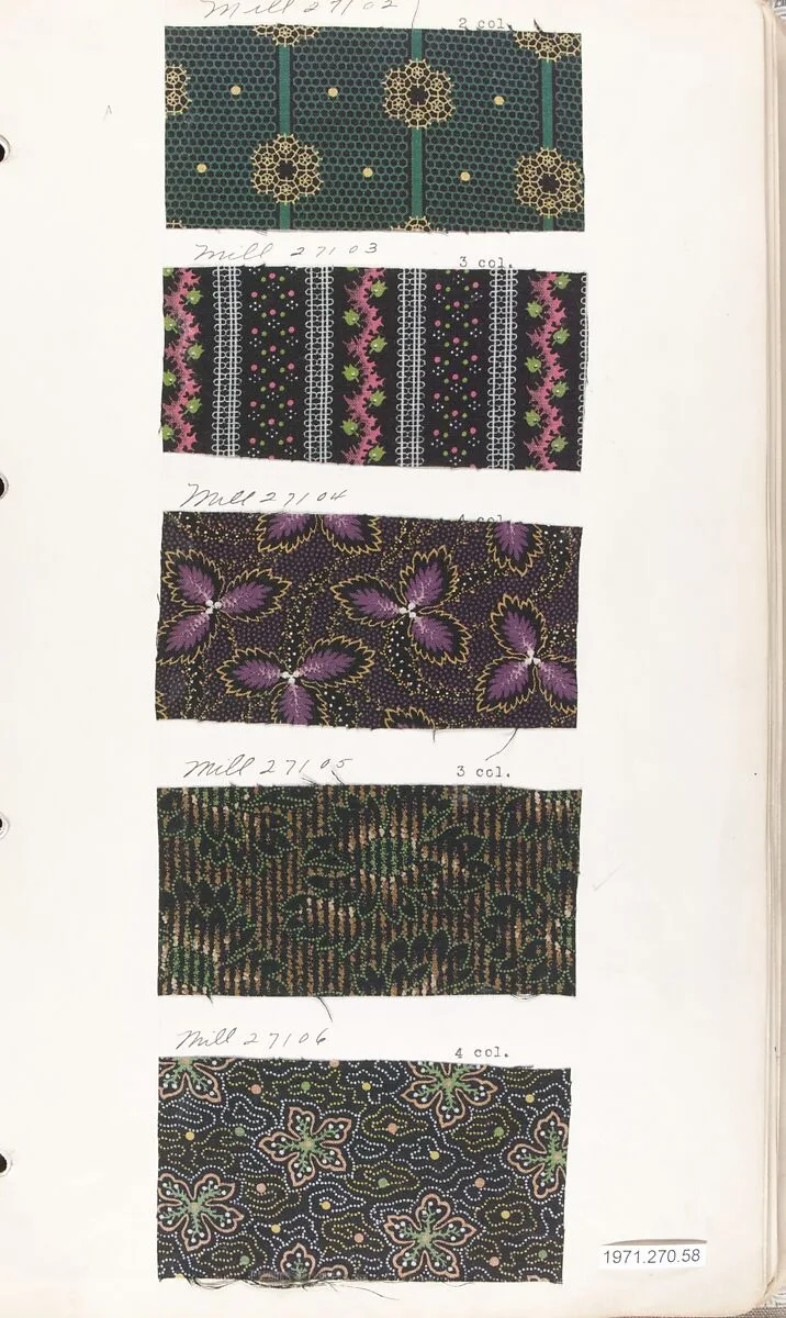 Textile Sample Book — Unknown