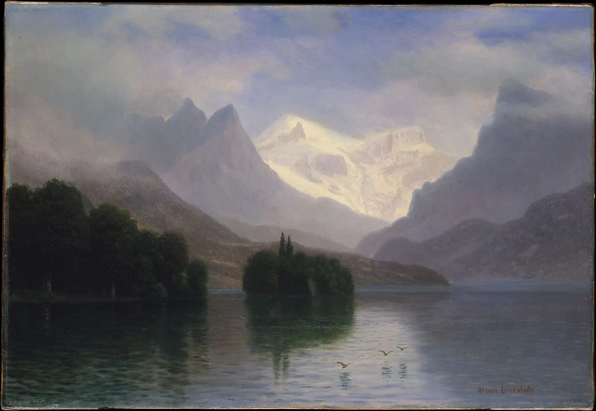 Mountain Scene — Albert Bierstadt