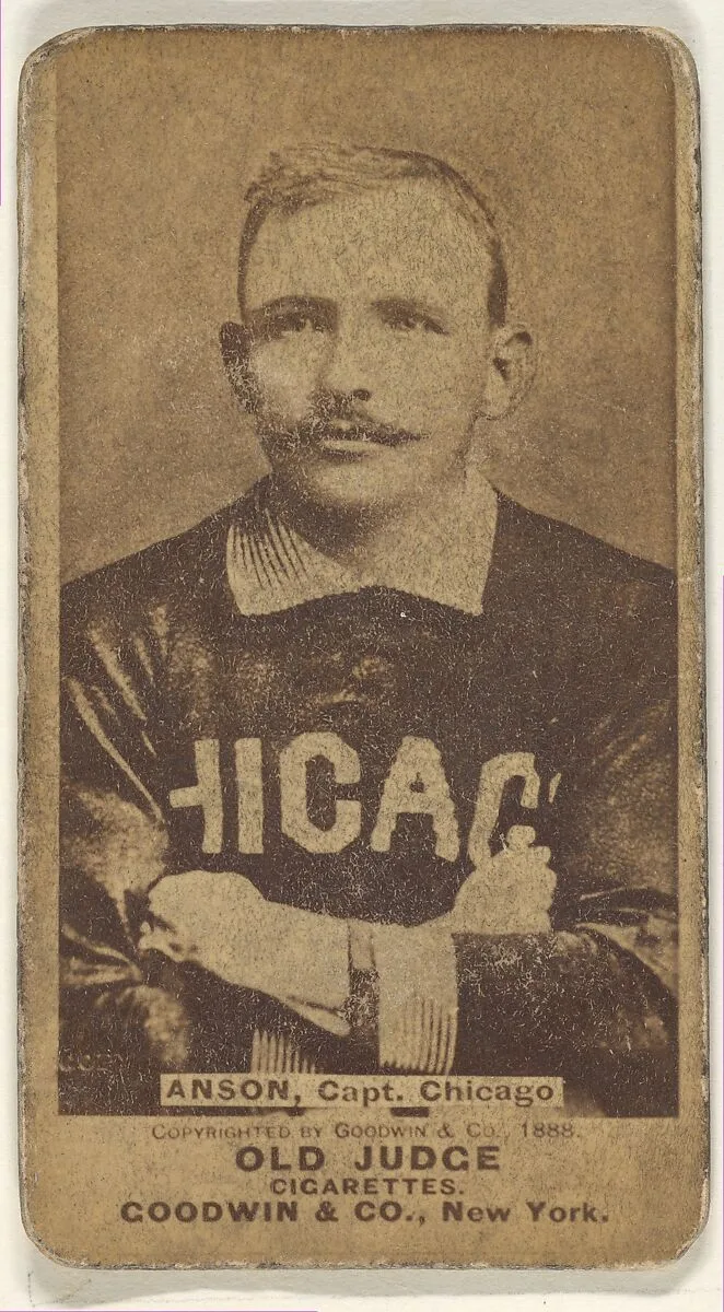 Anson, Captain, Chicago, from the Old Judge series (N172) for Old Judge Cigarettes — Goodwin & Company