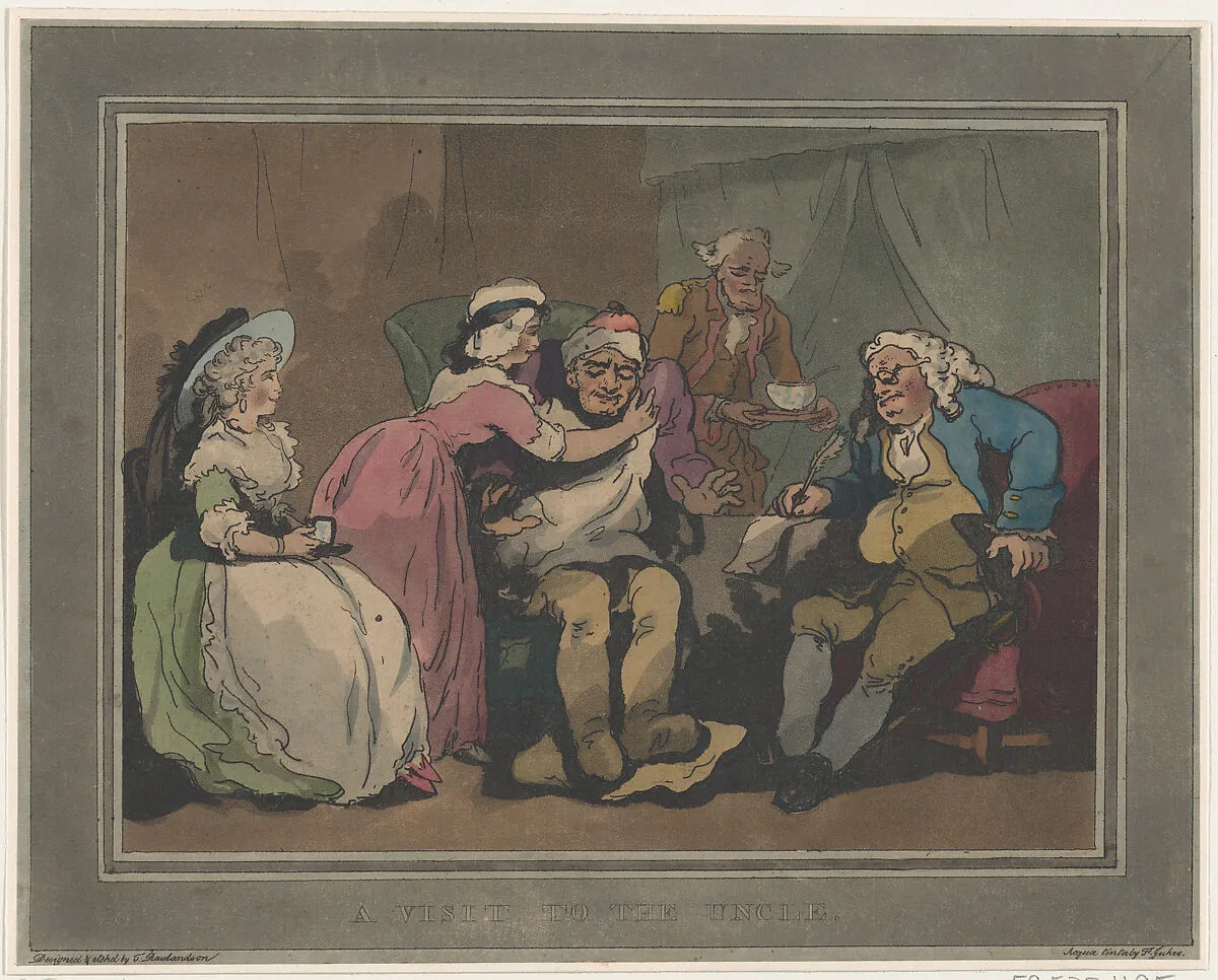A Visit to the Uncle — S. W. Fores|Thomas Rowlandson|Francis Jukes