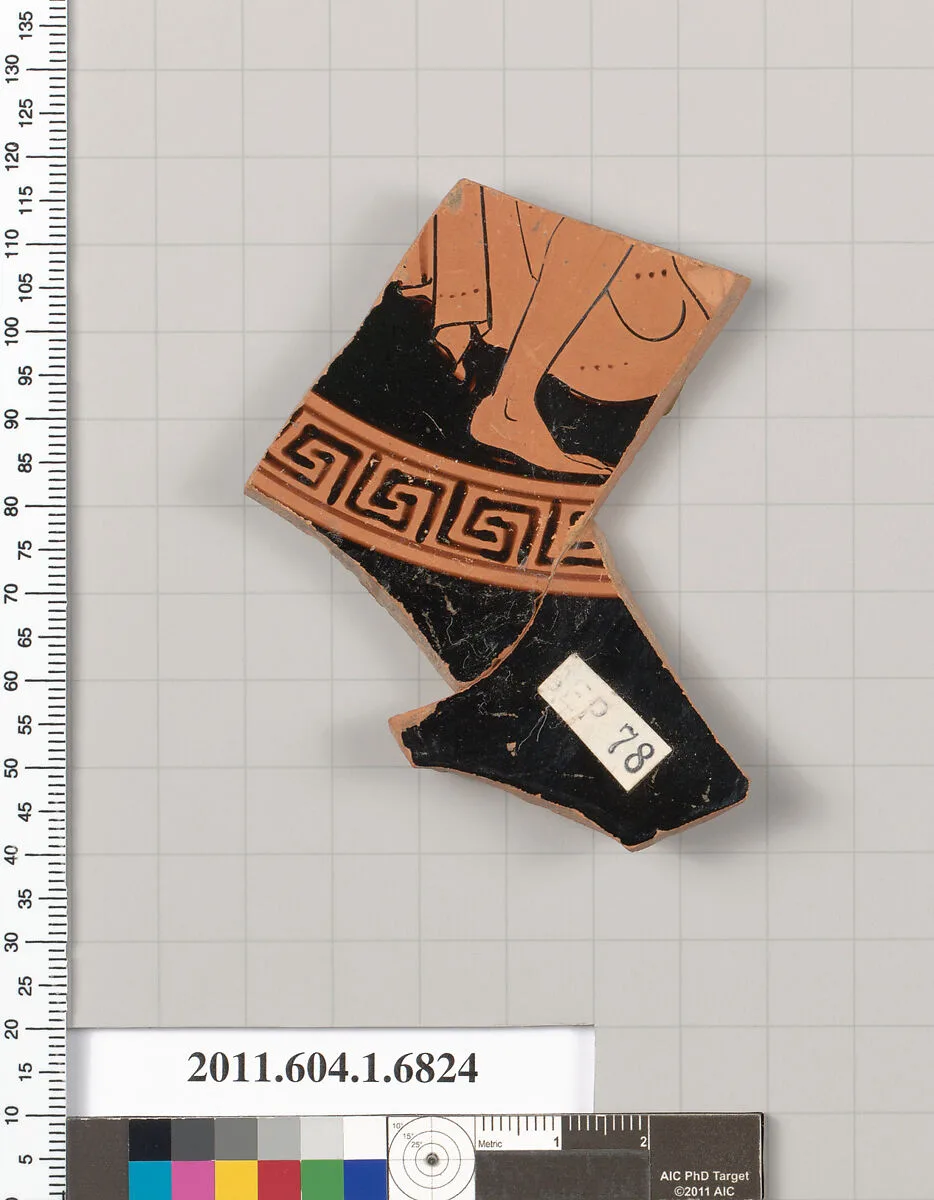 Terracotta fragment of a kylix (drinking cup) — Unknown