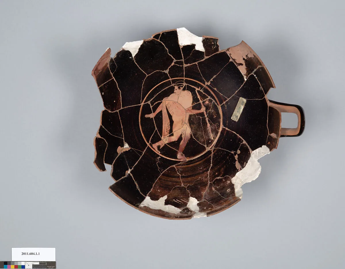Terracotta kylix (drinking cup) — Unknown