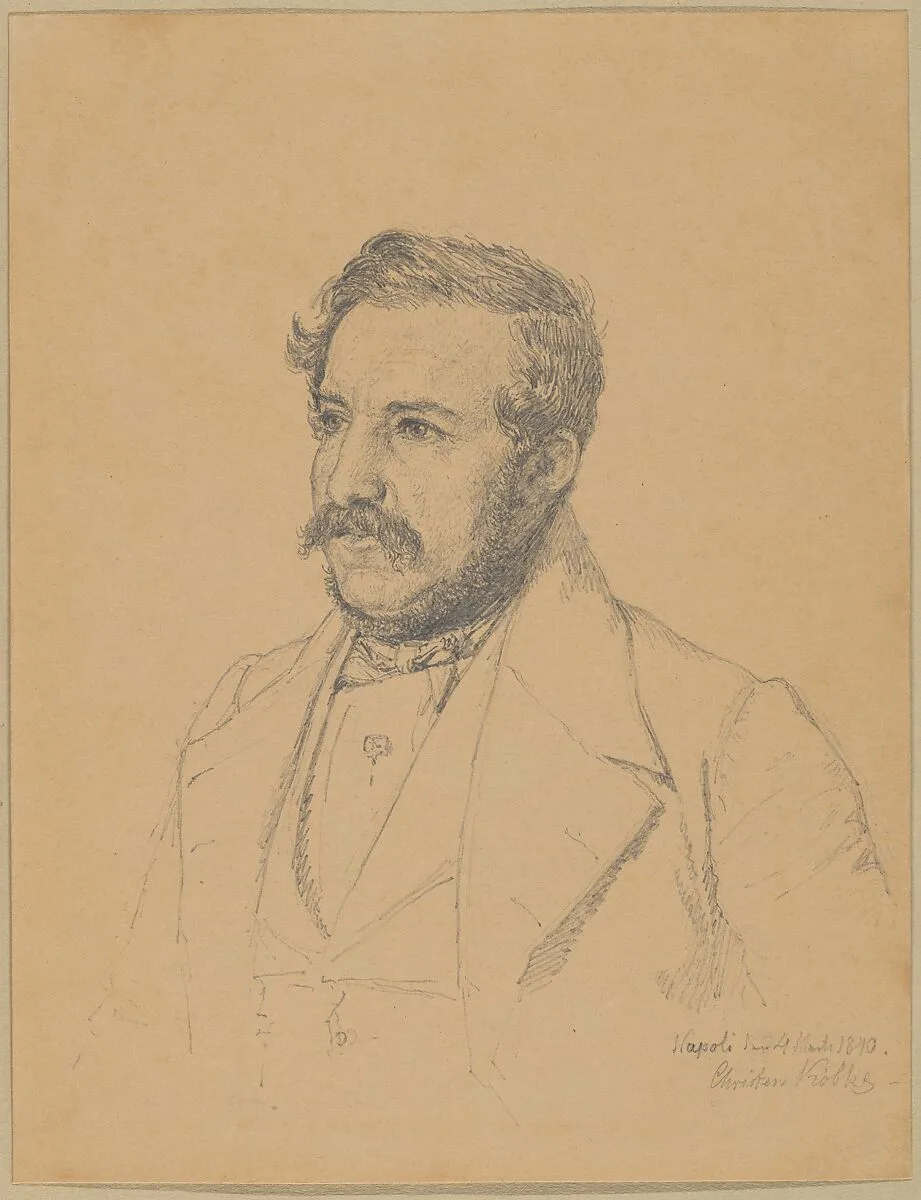 Portrait of Christophe Louis Engelhard Dalgas — Christen Købke