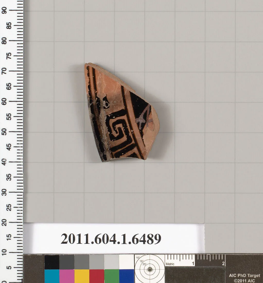 Terracotta fragment of a kylix (drinking cup) — Unknown