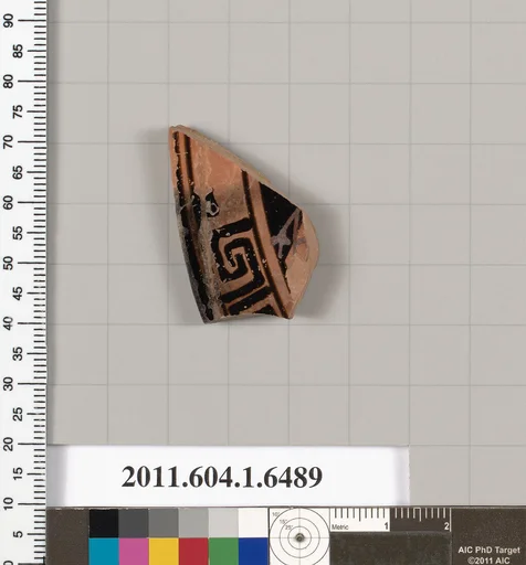 Terracotta fragment of a kylix (drinking cup)