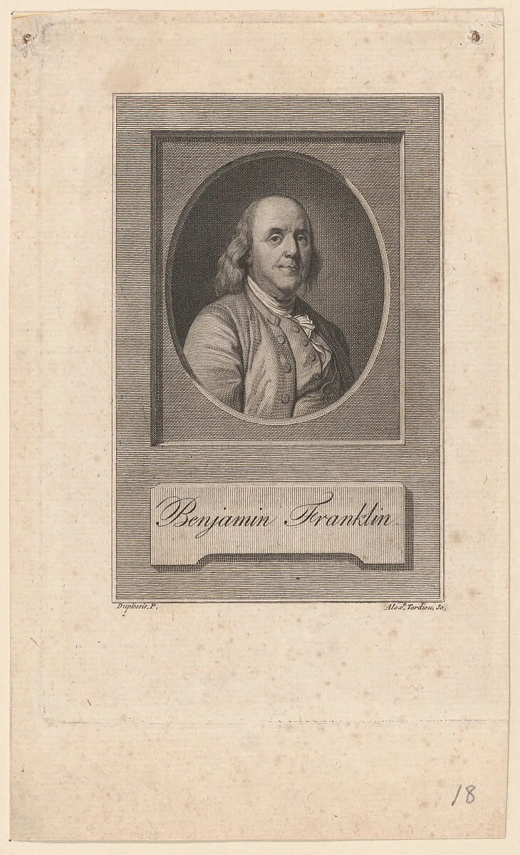 Benjamin Franklin — Joseph Siffred Duplessis|Pierre Alexandre Tardieu|Benjamin Franklin|François Buisson