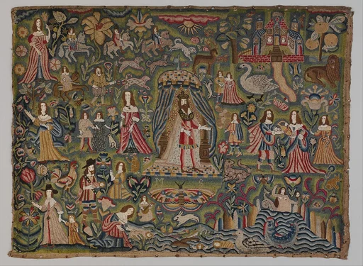 Panel with Biblical vignettes