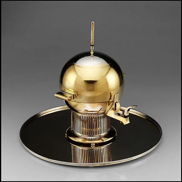 Prototype tea urn — Eliel Saarinen|International Silver Co., Wilcox Silver Plate Co. Division (Meriden, Connecticut)