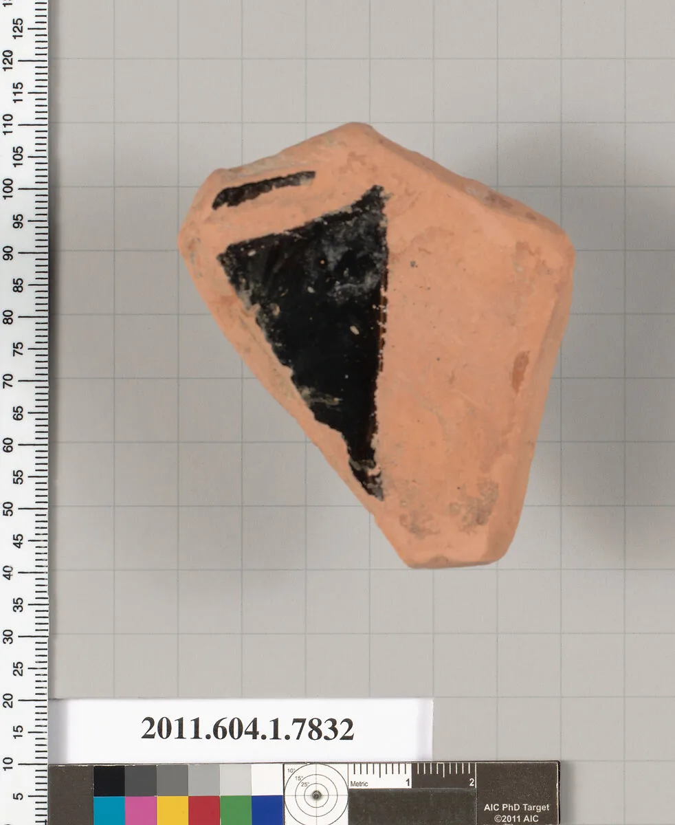 Terracotta fragment of a kylix (drinking cup) — Unknown