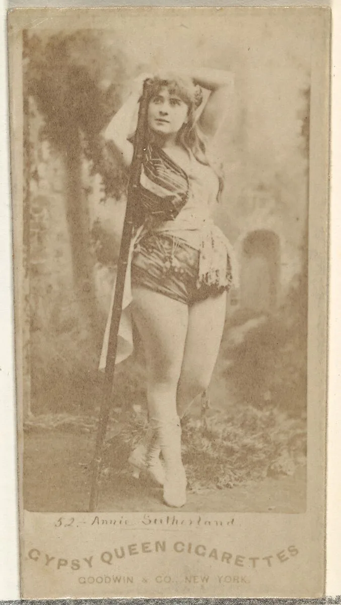 Annie Sutherland, from the Actors and Actresses series (N171) for Gypsy Queen Cigarettes — Goodwin & Company