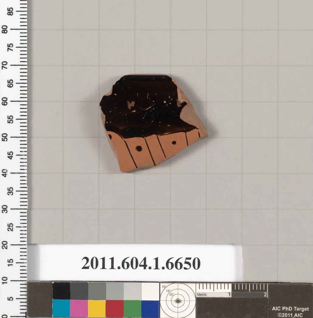 Terracotta rim fragment of a kylix (drinking cup) — Unknown