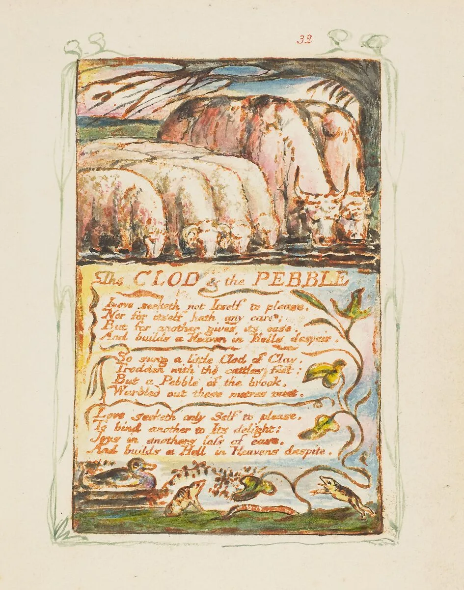 Songs of Experience: The Clod & the Pebble — William Blake