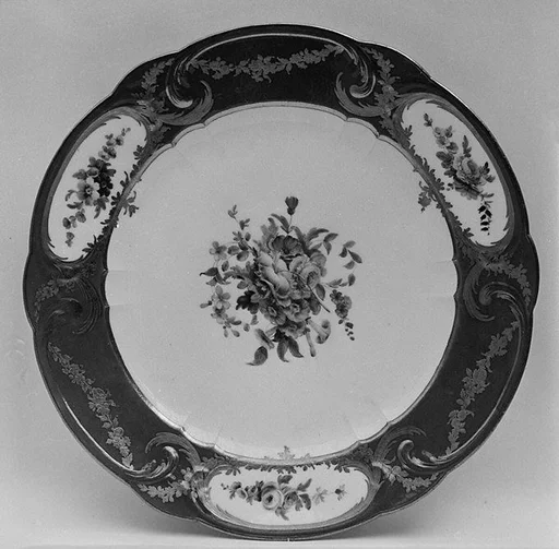 Plate (assiette à palmes) (1 of 102) (part of a service)