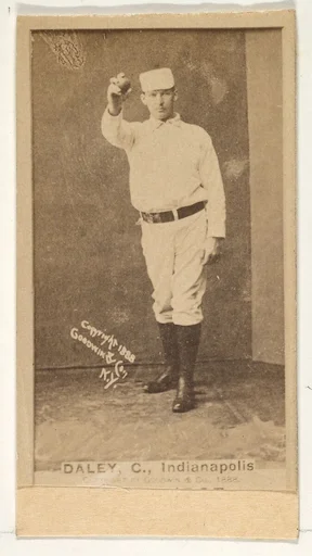 Daley, Catcher, Indianapolis, from the Old Judge series (N172) for Old Judge Cigarettes