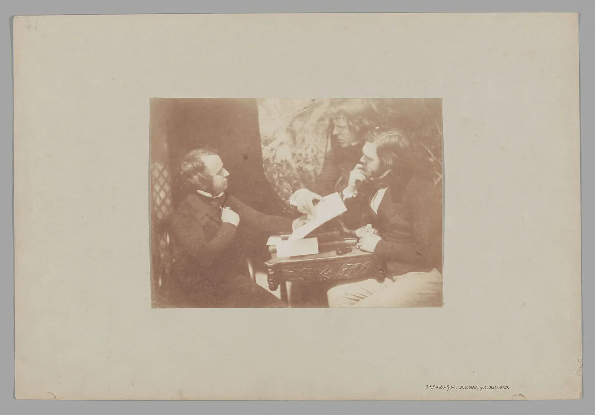 James Ballantine, David Octavius Hill and Dr. George Bell — Robert Adamson|David Octavius Hill|Hill and Adamson