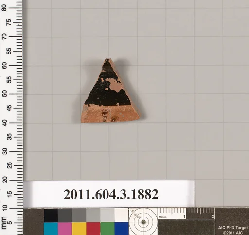 Terracotta fragment of a mastoid (drinking cup with narrow base) ?