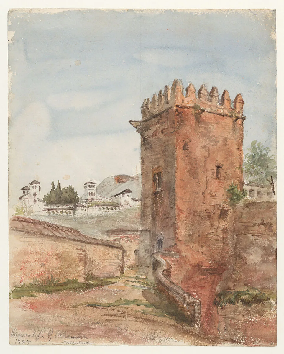 Torre de los Picos, Alhambra — John Singer Sargent
