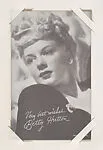 Betty Hutton from Movie Stars Exhibit Cards series (W401) — Unknown