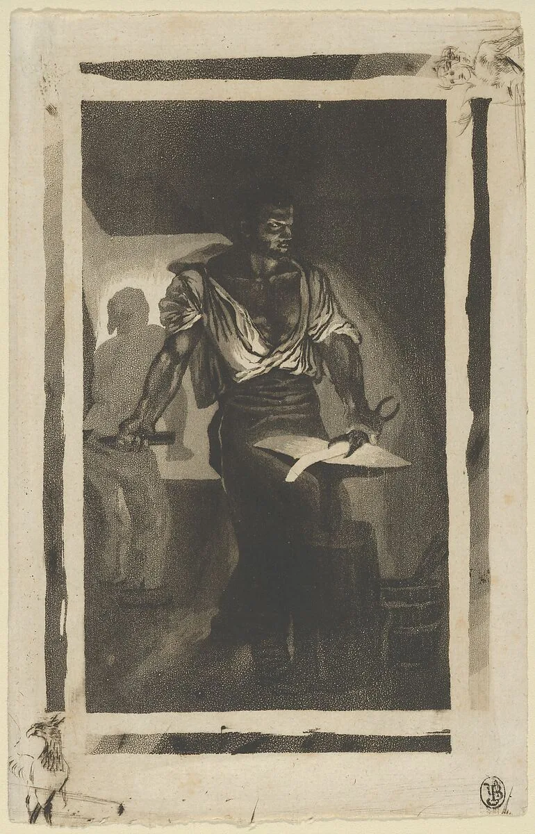 A Blacksmith — Eugène Delacroix