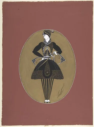 Man's Costume Design in Black and Gold for "Prince Amoureux," George White's Scandals, New York