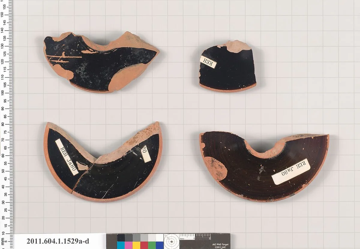 Terracotta fragments of kylikes (drinking cups) — Unknown
