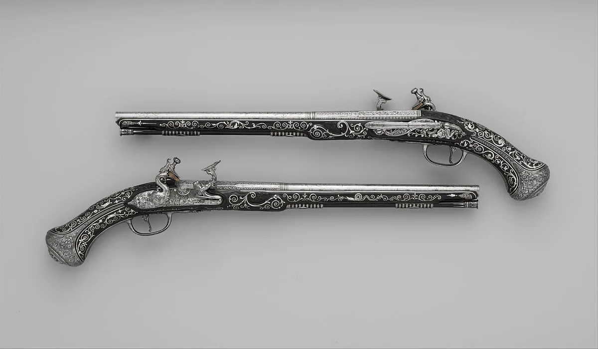 Pair of Snaphaunce Pistols — Giovan Battista Francino|Matteo Cecchi, called Acquafresca