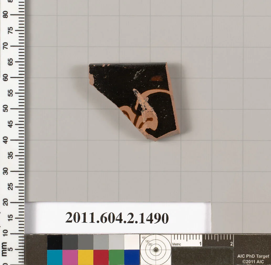 Terracotta rim fragment of a skyphos (deep drinking cup) — Unknown