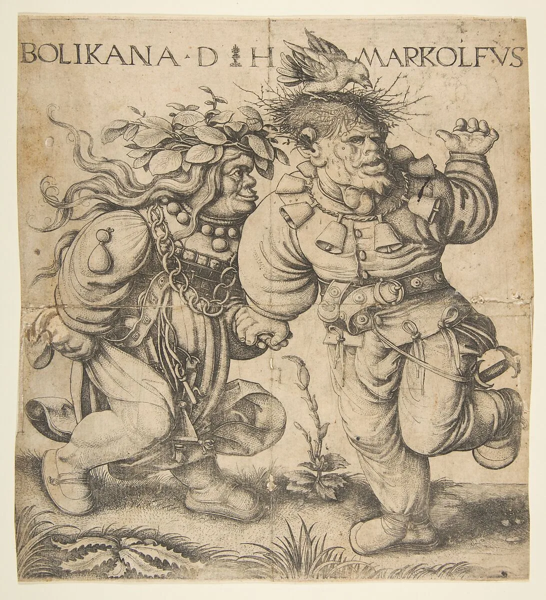 Bolinka and Marcolfus — Daniel Hopfer|Hans Weiditz the Younger