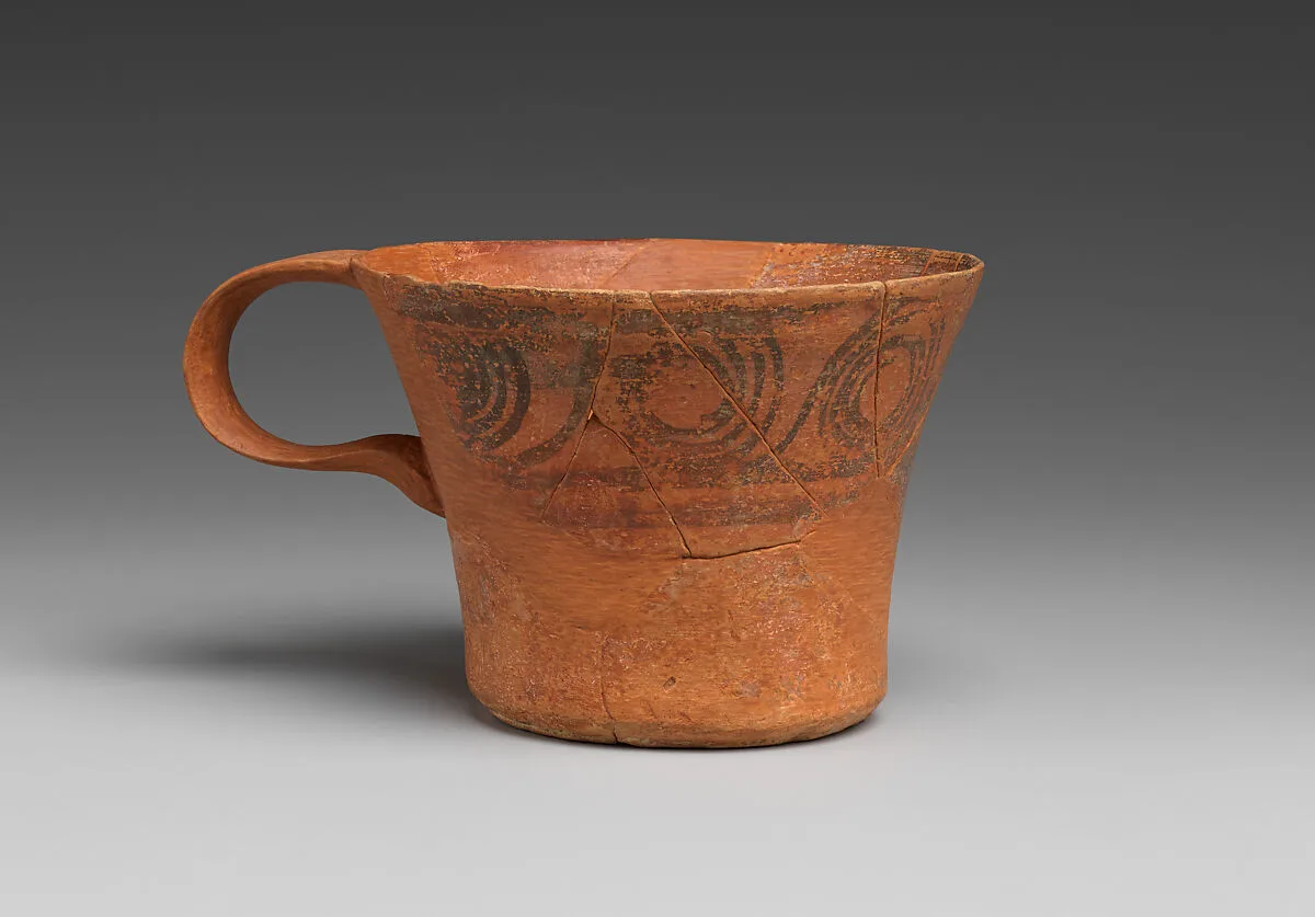 Terracotta one-handled cup — Unknown