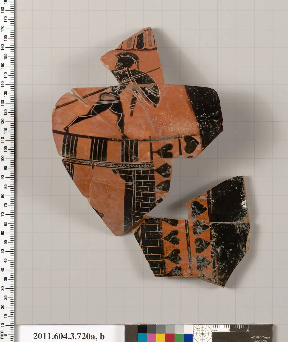 Terracotta fragments of a hydria (water jar) — Unknown