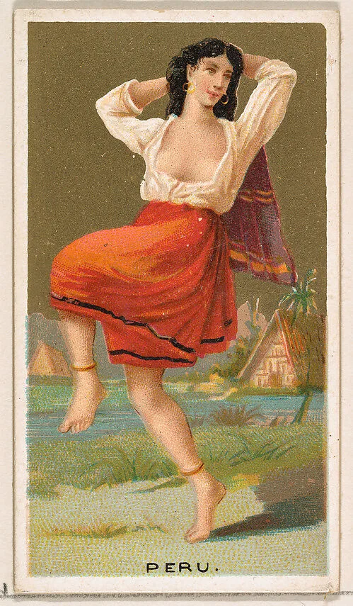 Peru, from the Dancing Girls of the World series (N185) issued by Wm. S. Kimball & Co. — William S. Kimball & Company