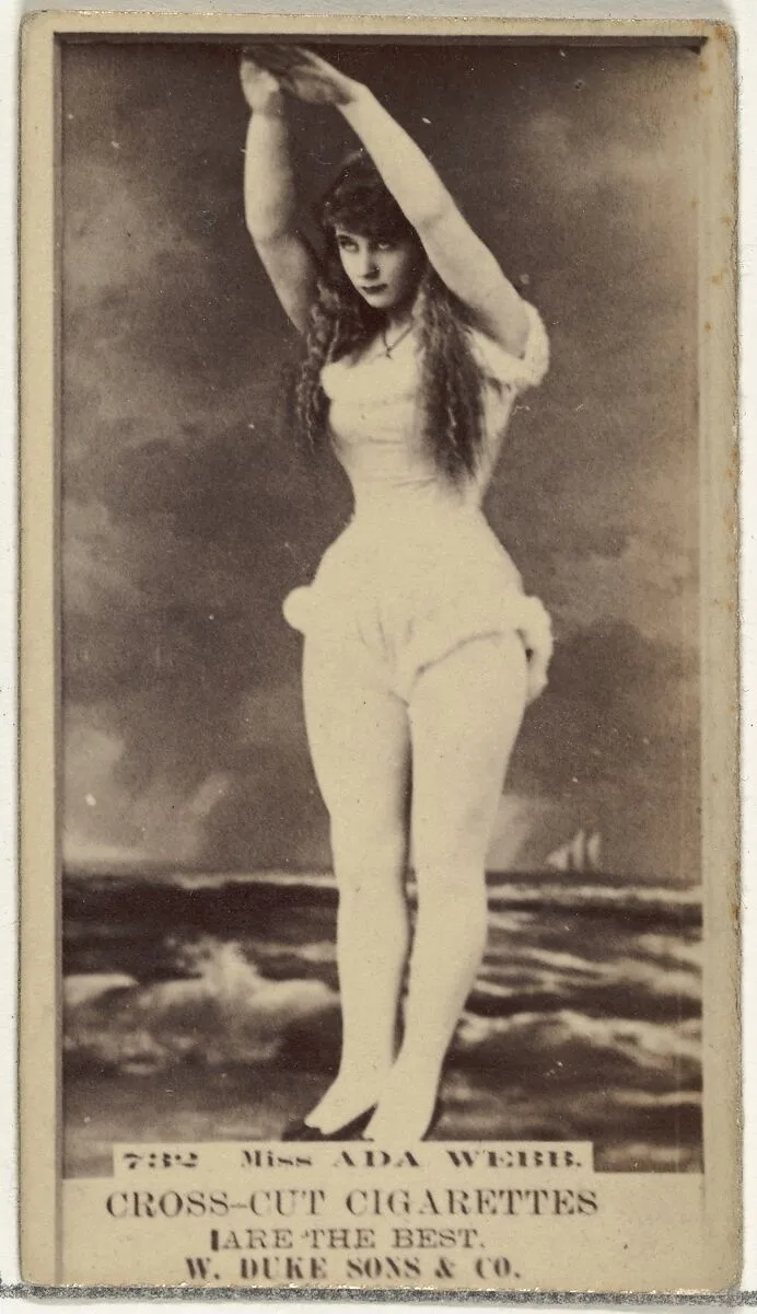 Card Number 732, Ada Webb, from the Actors and Actresses series (N145-3) issued by Duke Sons & Co. to promote Cross Cut Cigarettes — W. Duke, Sons & Co.
