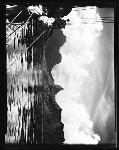 [South Seas: Shoreline, with Cressida Rigging in Foreground]