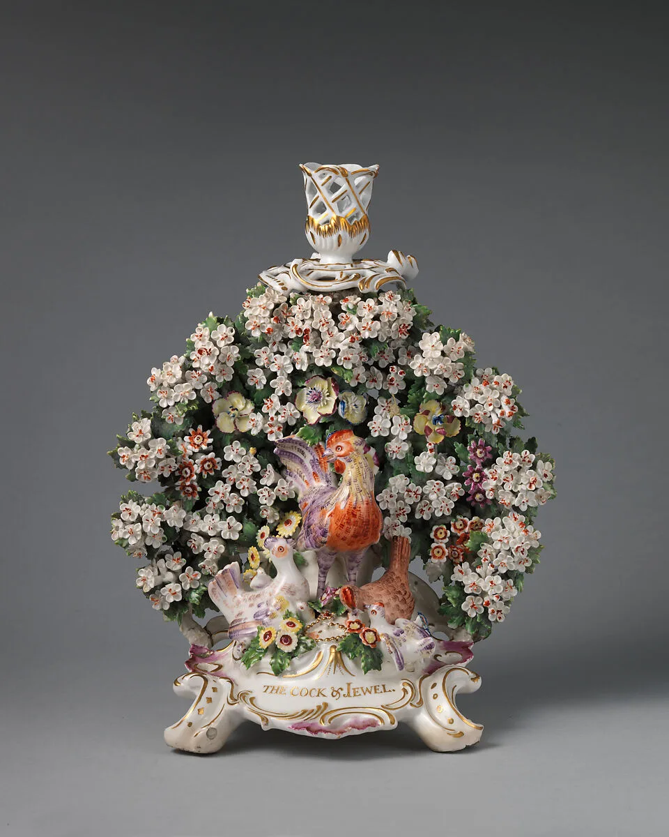 Candlestick (one of a pair) — Derby Porcelain Manufactory