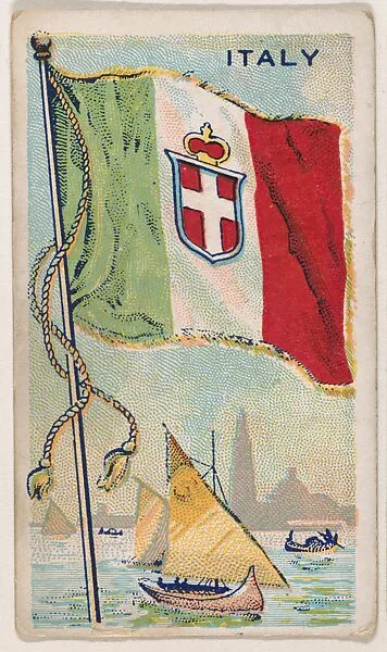 Italy, bakery card from the Flags series (D34), issued by the Ward-Mackey Company — Ward-Mackey Company